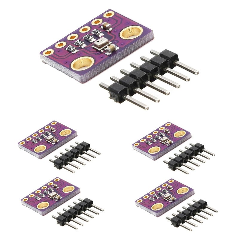 hiBCTR 5-Piece BMP280 BMP280-3.3 High Precision Digital Atmospheric Barometric Pressure Atmospheric Pressure Sensor Replace BMP180/BMP186 3.3V - Image 1